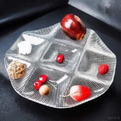 Đĩa thủy tinh Florence 9 ngăn 33,5cm