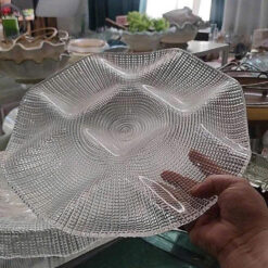 Đĩa thủy tinh Florence 9 ngăn 33,5cm