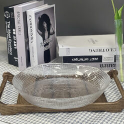 Khay thủy tinh Florence đường kính 31cm