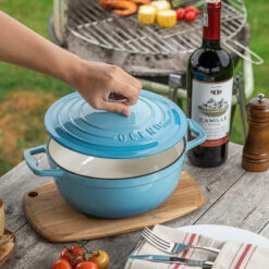 Nồi gang Oceno 22cm - sẵn 3 màu