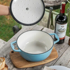 Nồi gang Oceno 22cm - sẵn 3 màu