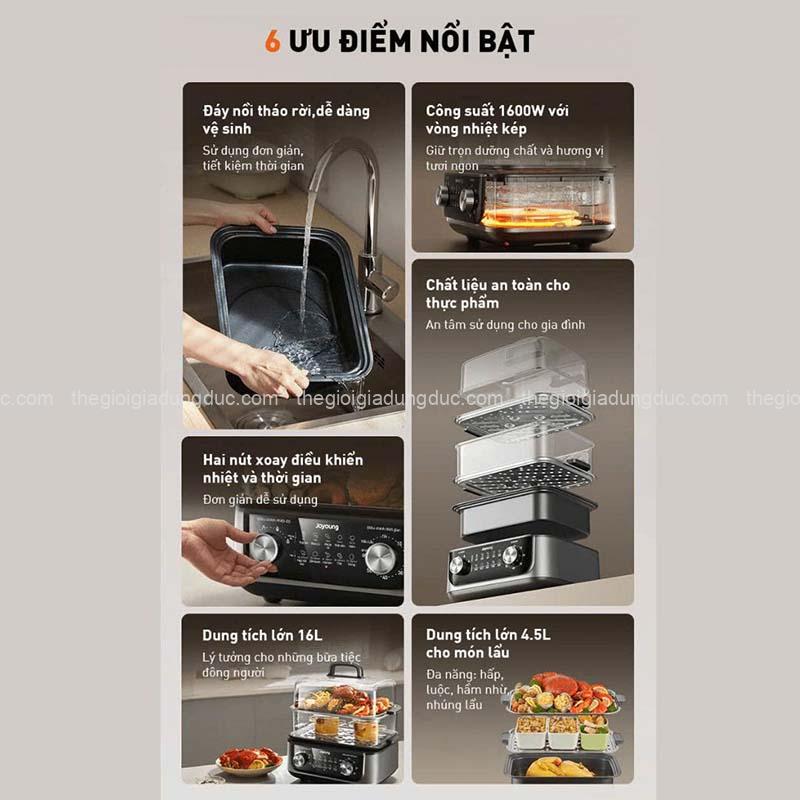 Nồi lẩu hấp điện đa năng Joyoung JFS-556