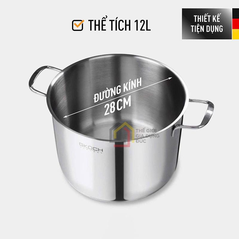 noi-luoc-ga-gkoch-germany-28cm-12l4 Nồi luộc gà Gkoch Germany 28cm 12L