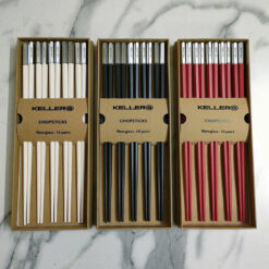 Set 10 đôi đũa chuôi bạc Keller@ Germany - Mẫu mới nhất