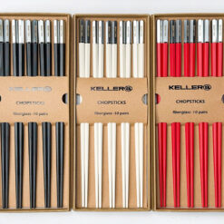 Set 10 đôi đũa chuôi bạc Keller@ Germany