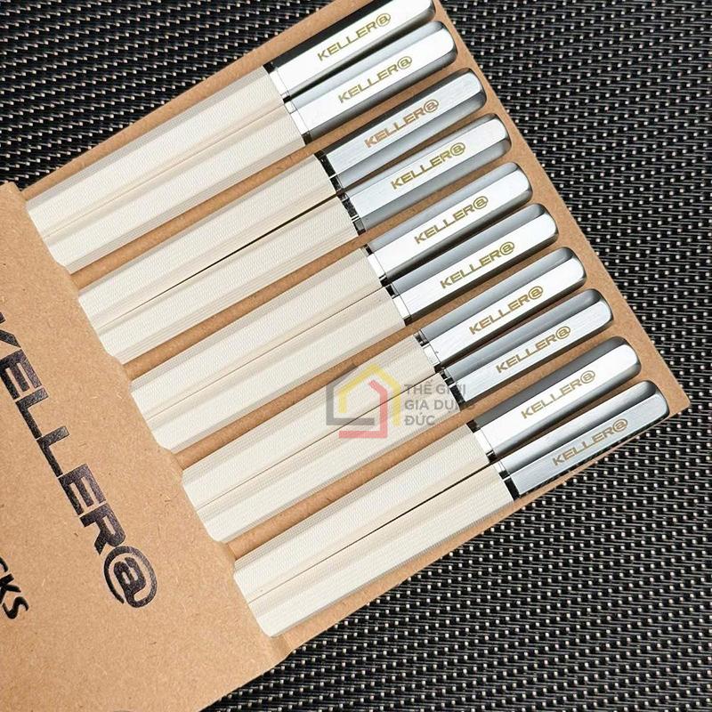 set-10-doi-dua-chuoi-bac-keller-germany (6) Set 10 đôi đũa chuôi bạc Keller@ Germany - Mẫu mới nhất