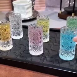 Set 6 ly shot 20ml Diamond hoạ tiết kim cương