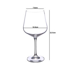 Set 6 ly vang đỏ pha lê Bohemia Crystal Sandra 570ml