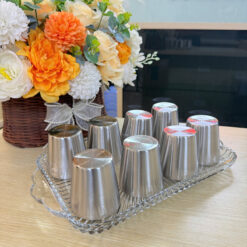 Set 8 ly inox Hàn Quốc