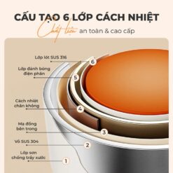 Bình đựng thức ăn giữ nhiệt Gume GM-F11 dung tích 560ml