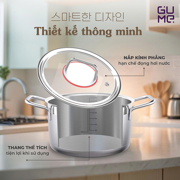Bộ nồi inox 304 Jeju GUME GMP-3544