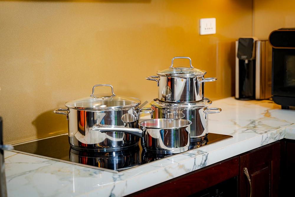 Bộ nồi Wmf Astoria 4 món (3 nồi, 1 quánh)