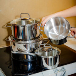 Bộ nồi Wmf Astoria 4 món (3 nồi, 1 quánh)