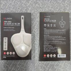 Chảo chiên trứng 3 khoang 2Lock Korea