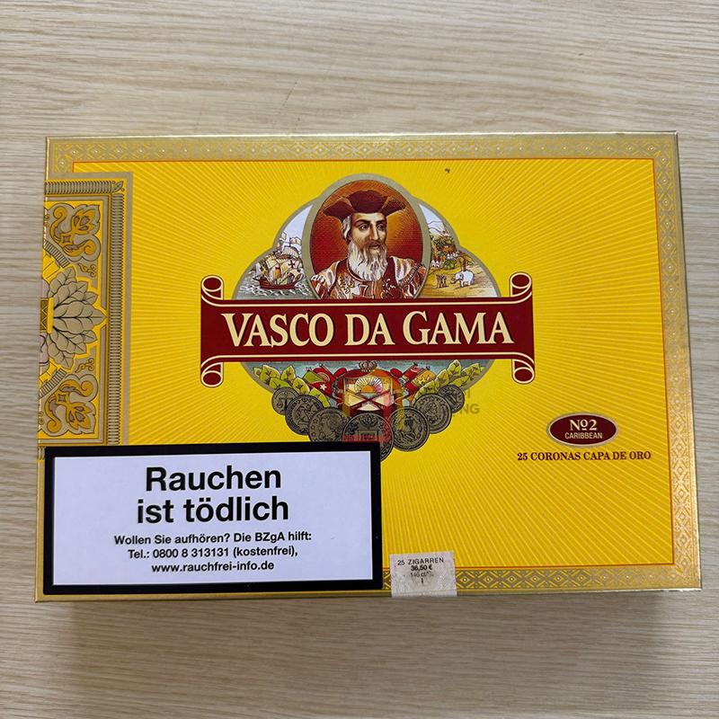 cigar-vasco-da-gama-no-2-caribbean-capa-de-oro-hop-25-dieu (1) Cigar Vasco Da Gama No.2 Caribbean - Capa de Oro hộp 25 điếu