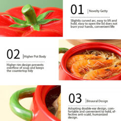 Hũ sứ cà chua 2,8L EU Decor siêu xịn xò