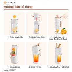 Máy xay sinh tố mini Lumias 340ml