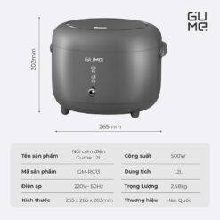 Nồi cơm điện Gume GM-RC13 1,2L