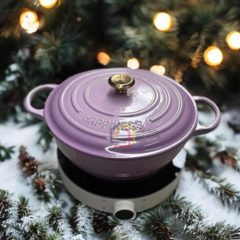 noi-gang-da-nang-happiness-26cm (1) Nồi gang đa năng Happiness 26cm