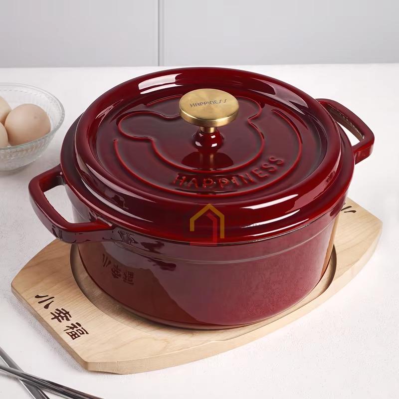 noi-gang-happiness-24cm-limited (2) Nồi gang Happiness 24cm Limited