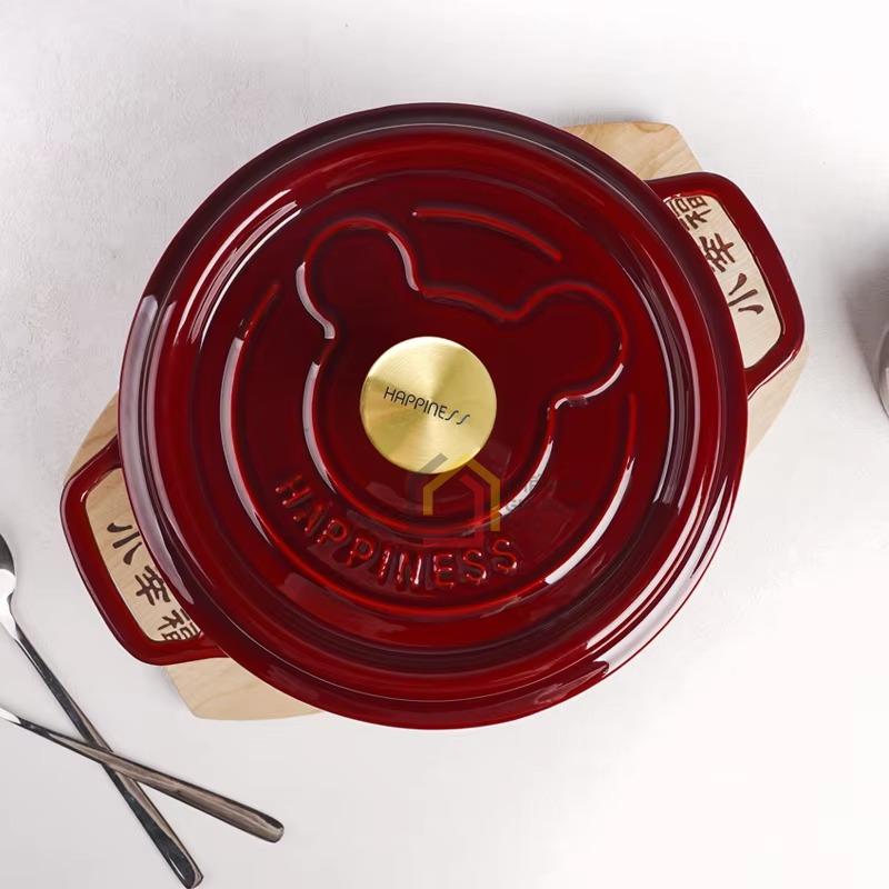 noi-gang-happiness-24cm-limited (6) Nồi gang Happiness 24cm Limited