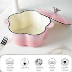 Nồi gang hoa Happiness 20cm 2,6L