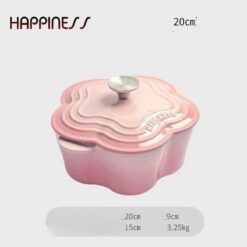 Nồi gang hoa Happiness 20cm 2,6L