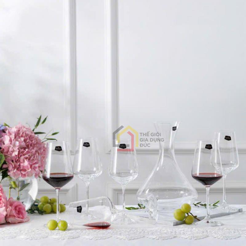 set-6-ly-kem-1-binh-tho-bohemia-sandra (1) Set 6 ly kèm 1 bình thở Bohemia Sandra