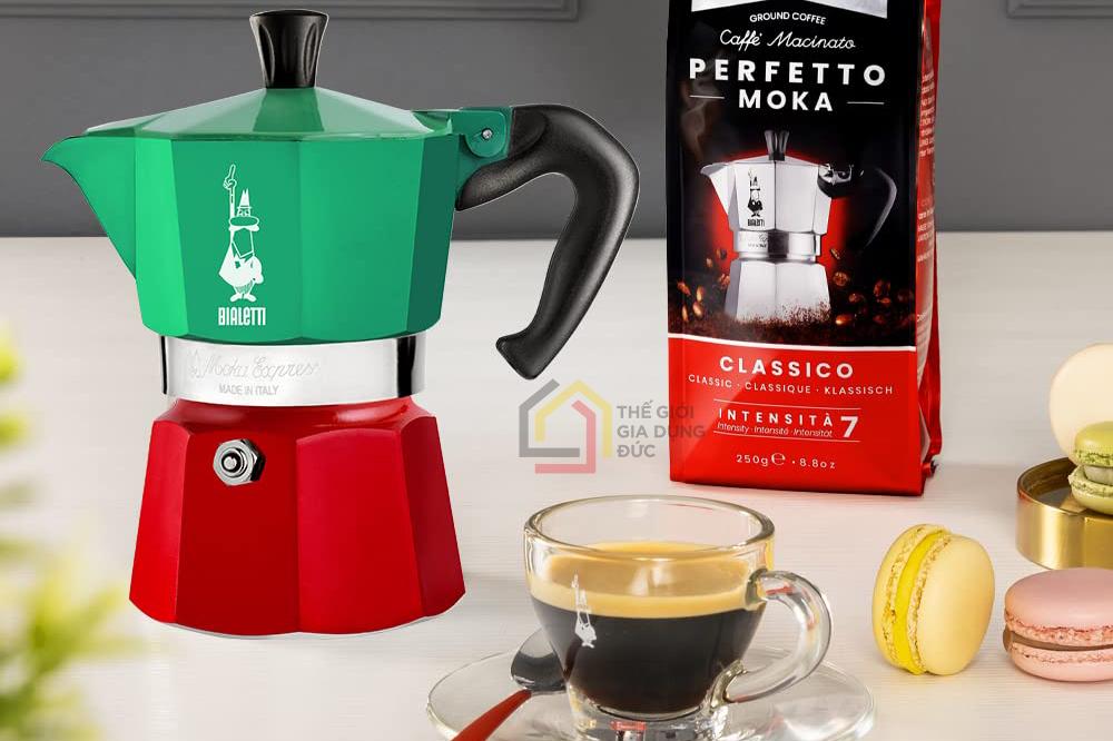 Ấm pha cafe Blaletti Moka Express (pha được 3 cốc/ 1 lần)