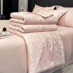 Bộ chăn ga gối Tencel Jacquard cao cấp 2025 - 4 món
