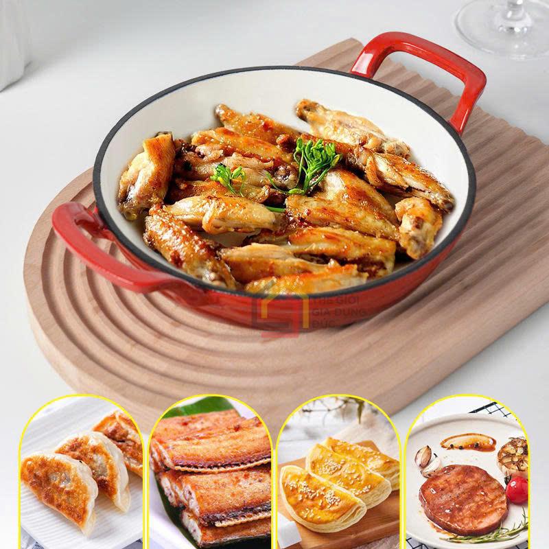 chao-gang-2-quai-kem-nap-kinh-happiness-20cm (12) Chảo gang 2 quai kèm nắp kính Happiness 20cm