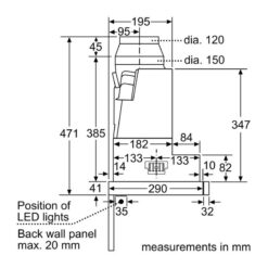 Máy hút mùi Bosch DFS097K51 Series 8