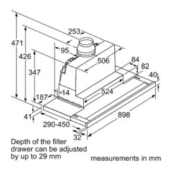 Máy hút mùi Bosch DFS097K51 Series 8