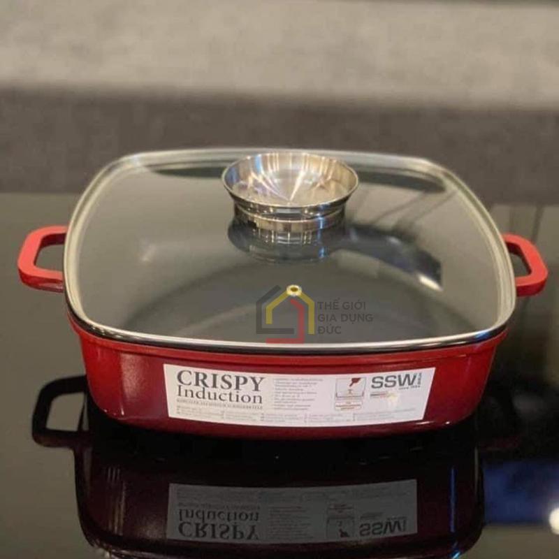 noi-chao-vuong-ssw-berlin-crispy-28x28cm (10) Nồi chảo vuông SSW Berlin Crispy 28x28cm