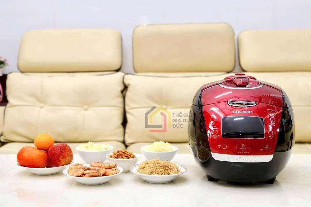 Nồi cơm điện cao tần áp suất CUCKOO CRP-HUS1000F 1.8L đỏ