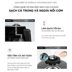 Nồi cơm điện cao tần áp suất CUCKOO CRP-HUS1000F 1.8L đỏ