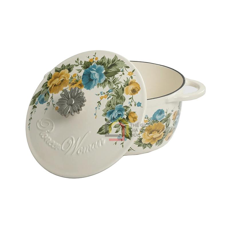 noi-gang-canh-hoa-the-pioneer-woman-size-25cm (1) Nồi gang cánh hoa The Pioneer Woman size 25cm