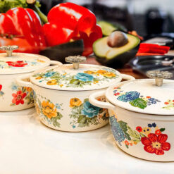 Nồi gang cánh hoa The Pioneer Woman size 25cm