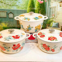 Nồi gang cánh hoa The Pioneer Woman size 25cm