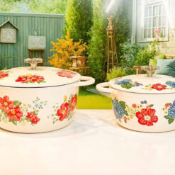 Nồi gang cánh hoa The Pioneer Woman size 25cm