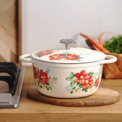 Nồi gang cánh hoa The Pioneer Woman size 25cm