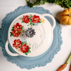 Nồi gang cánh hoa The Pioneer Woman size 25cm