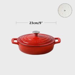 Nồi gang tráng men Happiness size 23cm