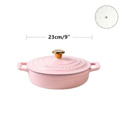 Nồi gang tráng men Happiness size 23cm