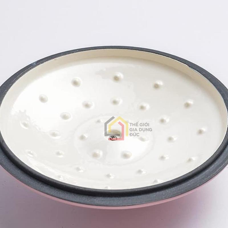 noi-gang-wok-happiness-21cm-sugar-pink (3) Nồi gang Wok Happiness 21cm - Sugar Pink