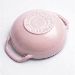 Nồi gang Wok Happiness 21cm - Sugar Pink