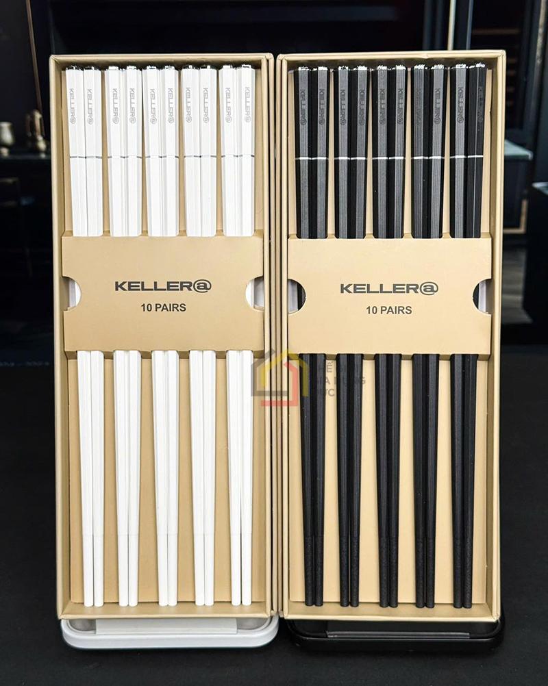 set-10-doi-dua-keller-germany-co-4-la (7) Set 10 đôi đũa Keller@ Germany - Biểu tượng cỏ 4 lá may mắn