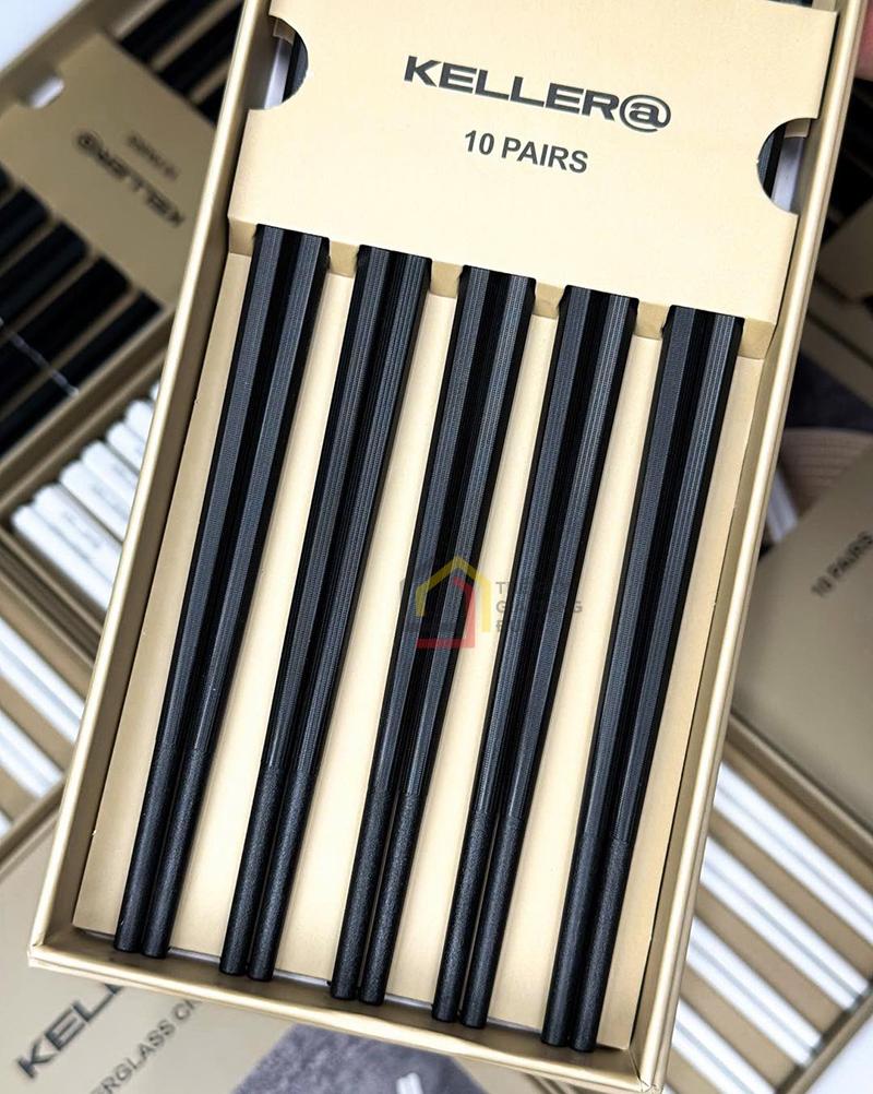 set-10-doi-dua-keller-germany-co-4-la (9) Set 10 đôi đũa Keller@ Germany - Biểu tượng cỏ 4 lá may mắn