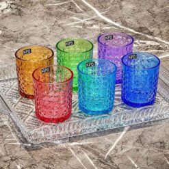 Set 6 cốc pha lê cầu vồng King Crystal Diamond