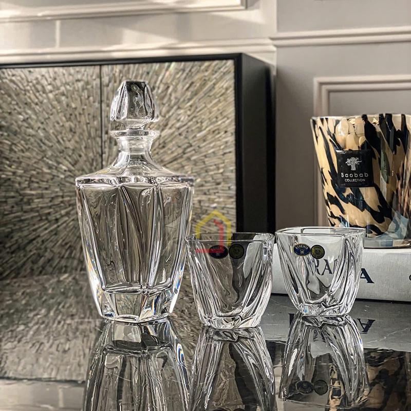 set-binh-ruou-pha-le-tiep-khac-bohemia-neptune (10) Set bình rượu pha lê Tiệp Khắc Bohemia Neptune